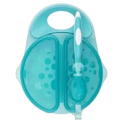 Dr. Brown's Travel Fresh Tigela E Colher, 1 Pacote, Turquesa