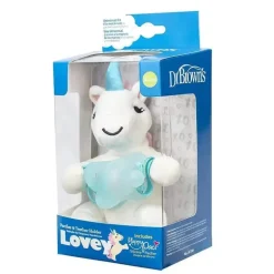 Dr. Brown's Unicorn Lovey com chupeta Aqua One Piece