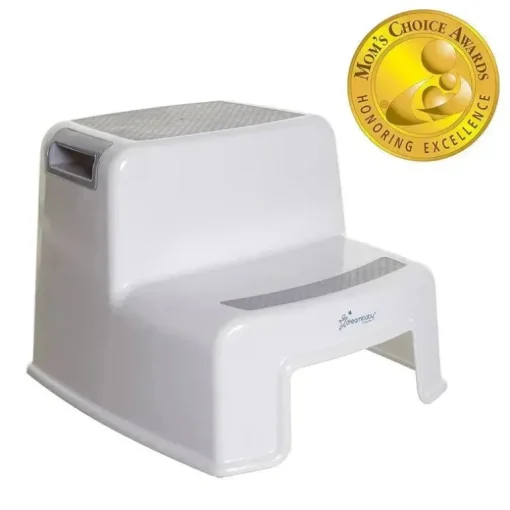 Dreambaby - Banqueta com 2 degraus, cinza/branco