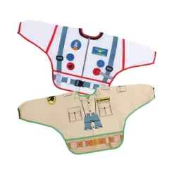 Dreambaby - Character Toddler Bib W/ Sleeves 2-Pk, Astronaut/Zookeeper