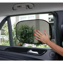 Dreambaby - Cortinas estáticas para janelas de carro Insta-Cling, proteção solar UPF 50