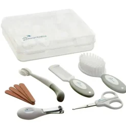 Dreambaby - Kit essencial de higiene para bebês e conjunto de cuidados de saúde, pacote com 10, cinza