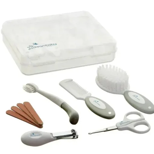 Dreambaby - Kit essencial de higiene para bebês e conjunto de cuidados de saúde, pacote com 10, cinza