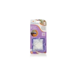 Dreambaby - MESA DE VIDRO E CANTO DE PRATELEIRA, Branco, Pacote com 4