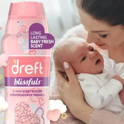 Dreft - Blissfuls Baby Fresh Scent In-Wash Grânulos intensificadores de perfume, 10 onças