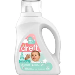 Dreft - Detergente líquido para roupas para bebês recém-nascidos - 32 cargas
