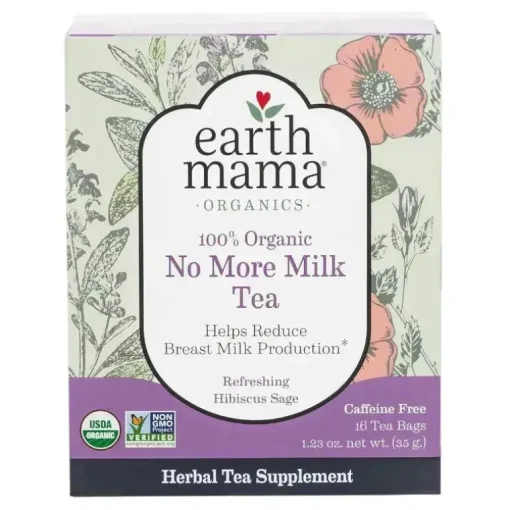 Earth Mama - Saquinhos de chá orgânico No More Milk para desmame do leite materno