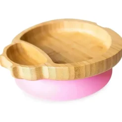 Eco Rascals - Placa de Sucção de Bambu, Joaninha, Rosa