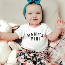 Eden &amp; Eve - Macacão de bebê unissex Mama's Mini Baby, Branco
