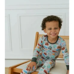 Ellie Sue - Baby Cars Bamboo Zipper Romper