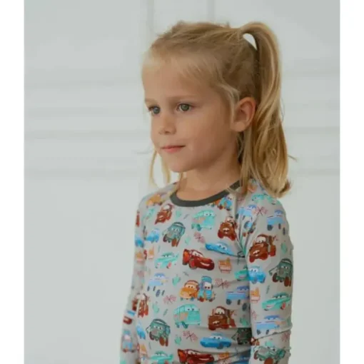 Ellie Sue - Baby Cars Bamboo Pajama Set