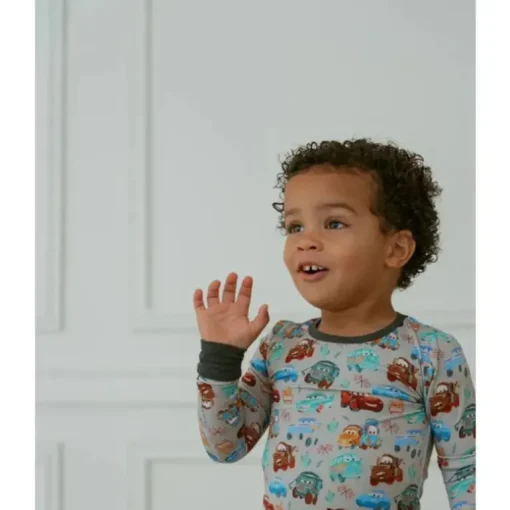 Ellie Sue - Baby Cars Bamboo Pajama Set