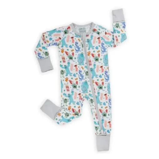 Ellie Sue - Baby Monsters Zipper Romper