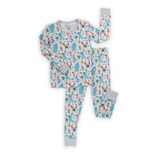 Ellie Sue - Baby Monsters Bamboo Pajama Set