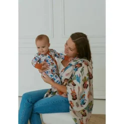 Ellie Sue - Baby Ohana Zipper Romper