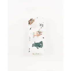 Ellie Sue - Cobertor de musselina de bambu Blue Dog &amp; Friends