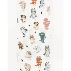 Ellie Sue - Cobertor de musselina de bambu Blue Dog &amp; Friends