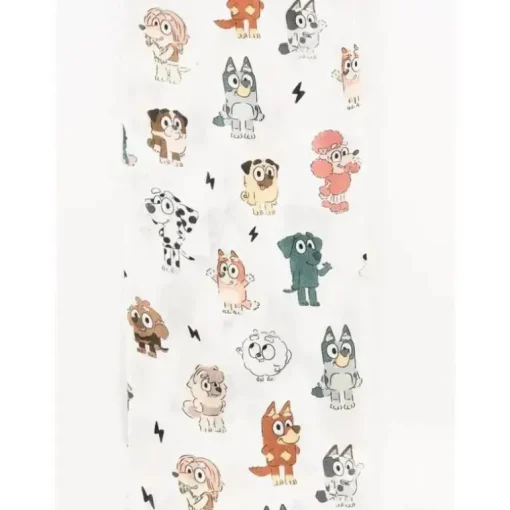 Ellie Sue - Cobertor de musselina de bambu Blue Dog &amp; Friends