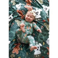 Ellie Sue - Disney Mickey Christmas Magic Zipper Romper