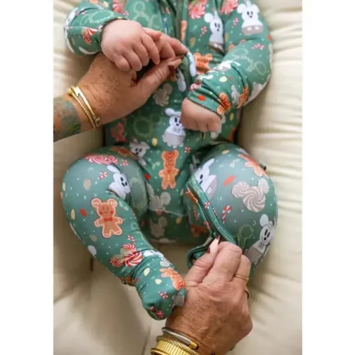 Ellie Sue - Disney Mickey Christmas Magic Zipper Romper