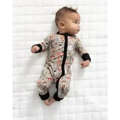 Ellie Sue – Macacão com zíper de bambu para bebês