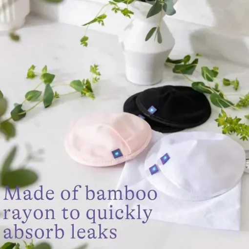 Emerson Healthcare - Almofadas de enfermagem reutilizáveis ​​Lansinoh, 8 almofadas de enfermagem absorventes, almofadas rosa e pretas