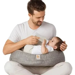 Ergobaby - Capa de Almofada de Amamentação Natural Curve, Cinza