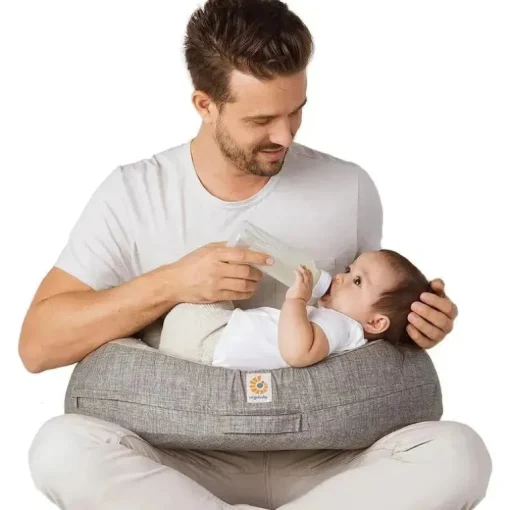 Ergobaby - Capa de Almofada de Amamentação Natural Curve, Cinza