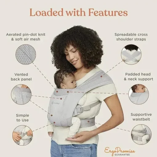 Ergobaby - Carrinho de Bebê Abrace, Rosa Blush