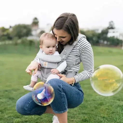 Ergobaby - Omni 360 Baby Carrier Cool Air Mesh, cinza pérola