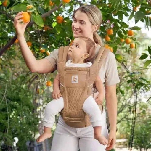 Ergobaby - Porta-bebês Alta Hip Seat, Camel Brown