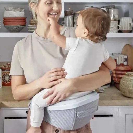 Ergobaby - Porta-bebês Alta Assento Quadril, Cinza Pérola