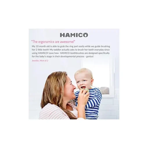 Escova de dentes de bebê Hamico patos de borracha
