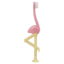 Escova de dentes infantil do Dr. Brown, Flamingo