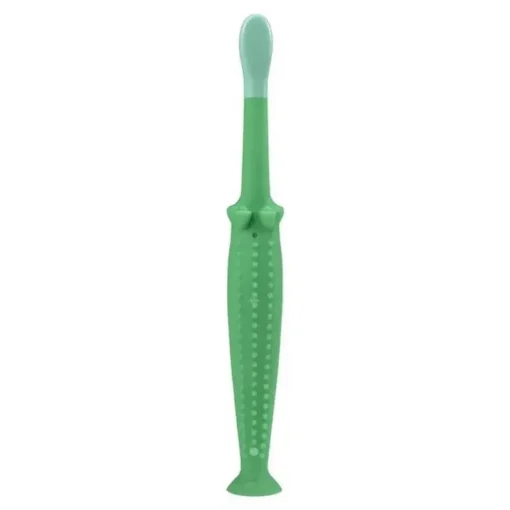 Escova de dentes infantil do Dr. Brown, crocodilo