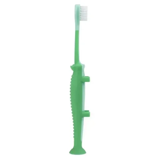 Escova de dentes infantil do Dr. Brown, crocodilo