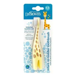 Escova de dentes infantil do Dr. Brown, girafa