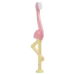 Escova de dentes infantil do Dr. Brown, Flamingo