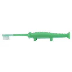 Escova de dentes infantil do Dr. Brown, crocodilo