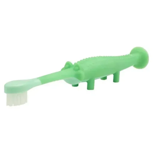 Escova de dentes infantil do Dr. Brown, crocodilo