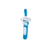 Escova de dentes massageadora MAM 3+ meses, limpador de gengiva e massageador - azul