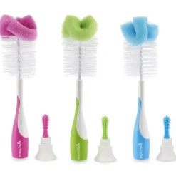 Escova de Garrafa Munchkin Esponja, Cores Podem Variar 2pk
