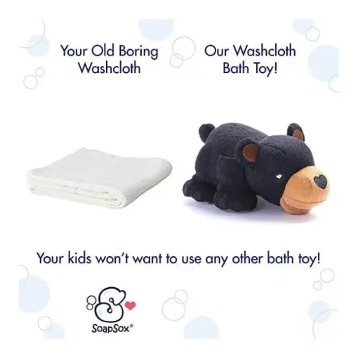 Esponja de brinquedo de banho SoapSox, Bailey O urso