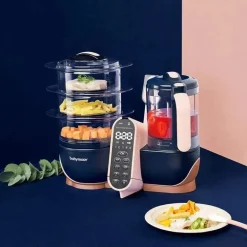 Estação de refeições Babymoov Duo XL | Processador de alimentos 6 em 1 com vapor, liquidificador multi-velocidade, aquecedor, descongelador e esterilizador
