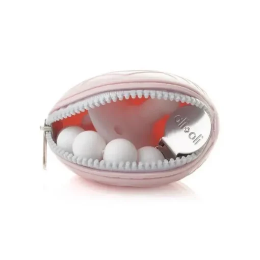 Estojo de chupeta de silicone Ali+Oli (rosa)