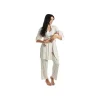 Everly Grey - Conjunto de calças PJ de maternidade e enfermagem 3Pk Analise para mamãe, Bali