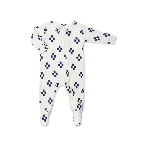 Everly Grey - Footie neutro para bebê, azul marinho