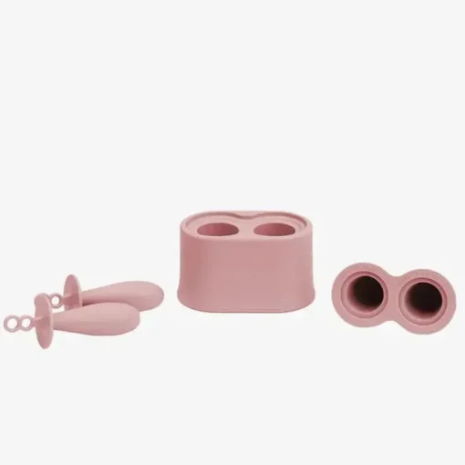 Ezpz - conjunto de moldes de picolé minúsculos com varinhas, blush rosa