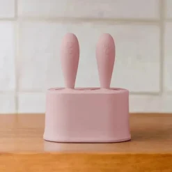Ezpz - conjunto de moldes de picolé minúsculos com varinhas, blush rosa