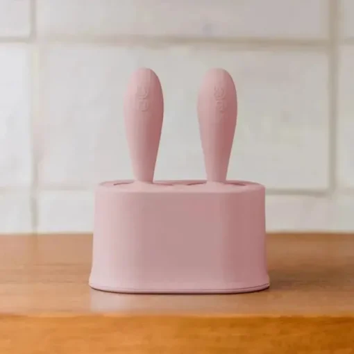 Ezpz - conjunto de moldes de picolé minúsculos com varinhas, blush rosa